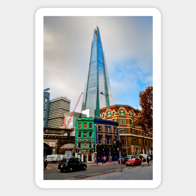 The Shard London Bridge Tower England Sticker by AndyEvansPhotos